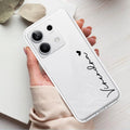 Customize Name Transparent Silicon Case For Redmi 9 Prime