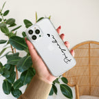 Customize Name Transparent Silicon Case For Redmi 9 Prime