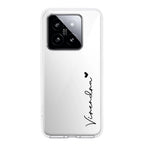 Customize Name Transparent Silicon Case For Xiaomi 14 5G