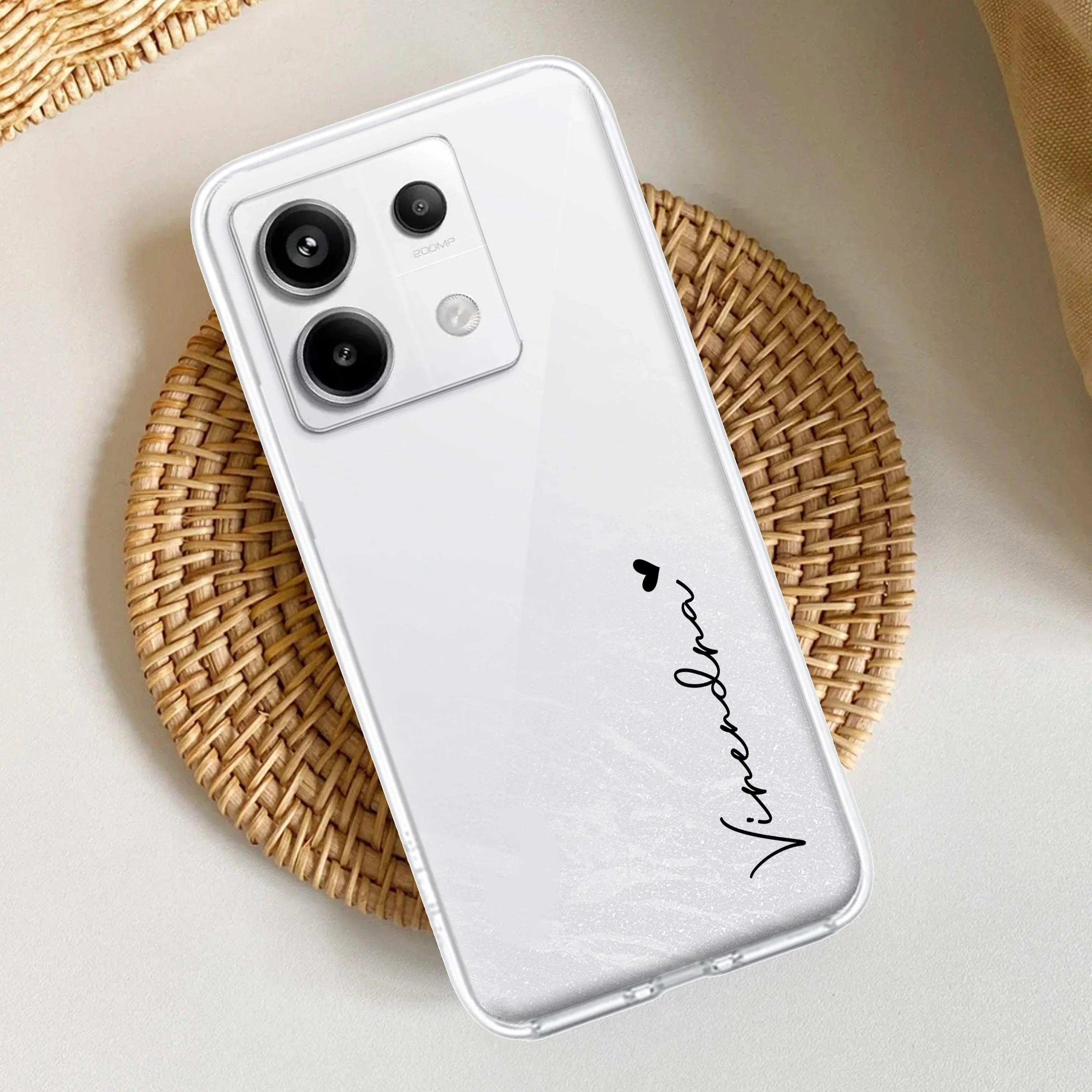 Customize Name Anti Yellow Clear Phone Case For Redmi - ShopOnCliQ