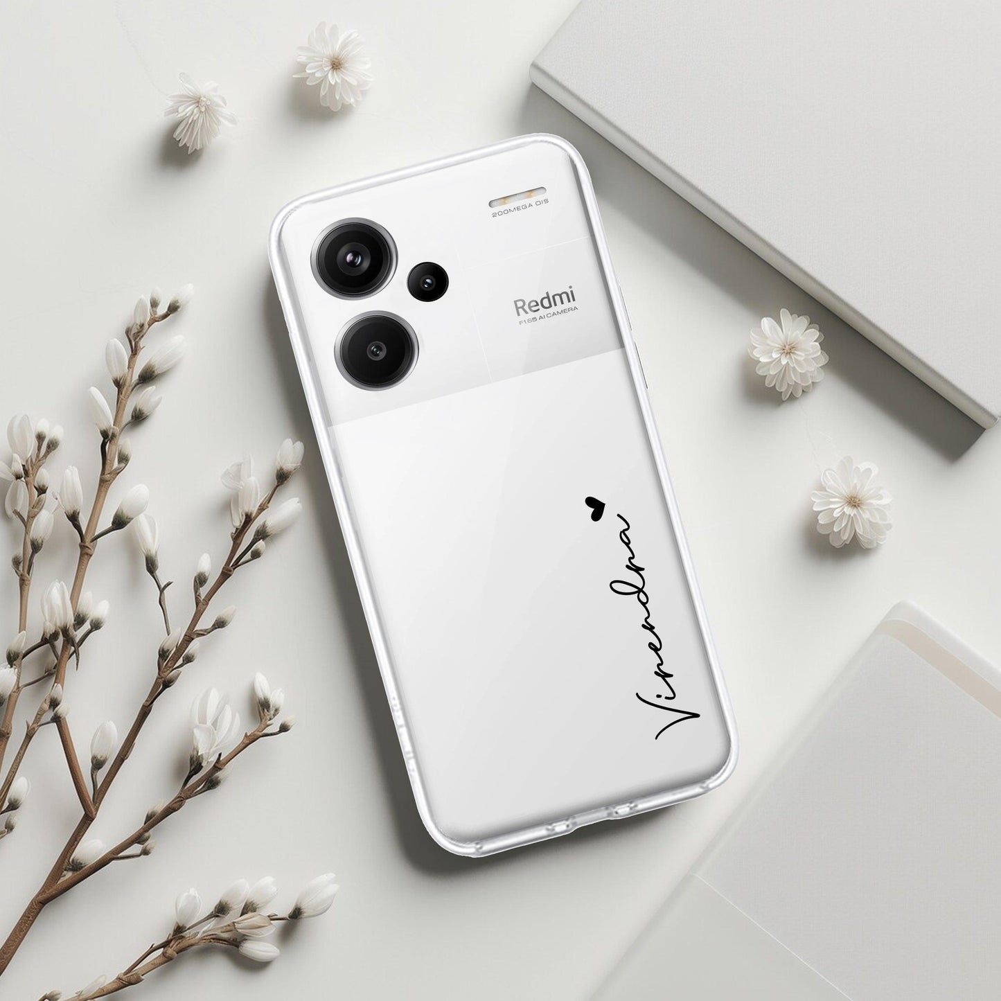 Customize Name Anti Yellow Clear Phone Case For Redmi/Xiaomi - ShopOnCliQ