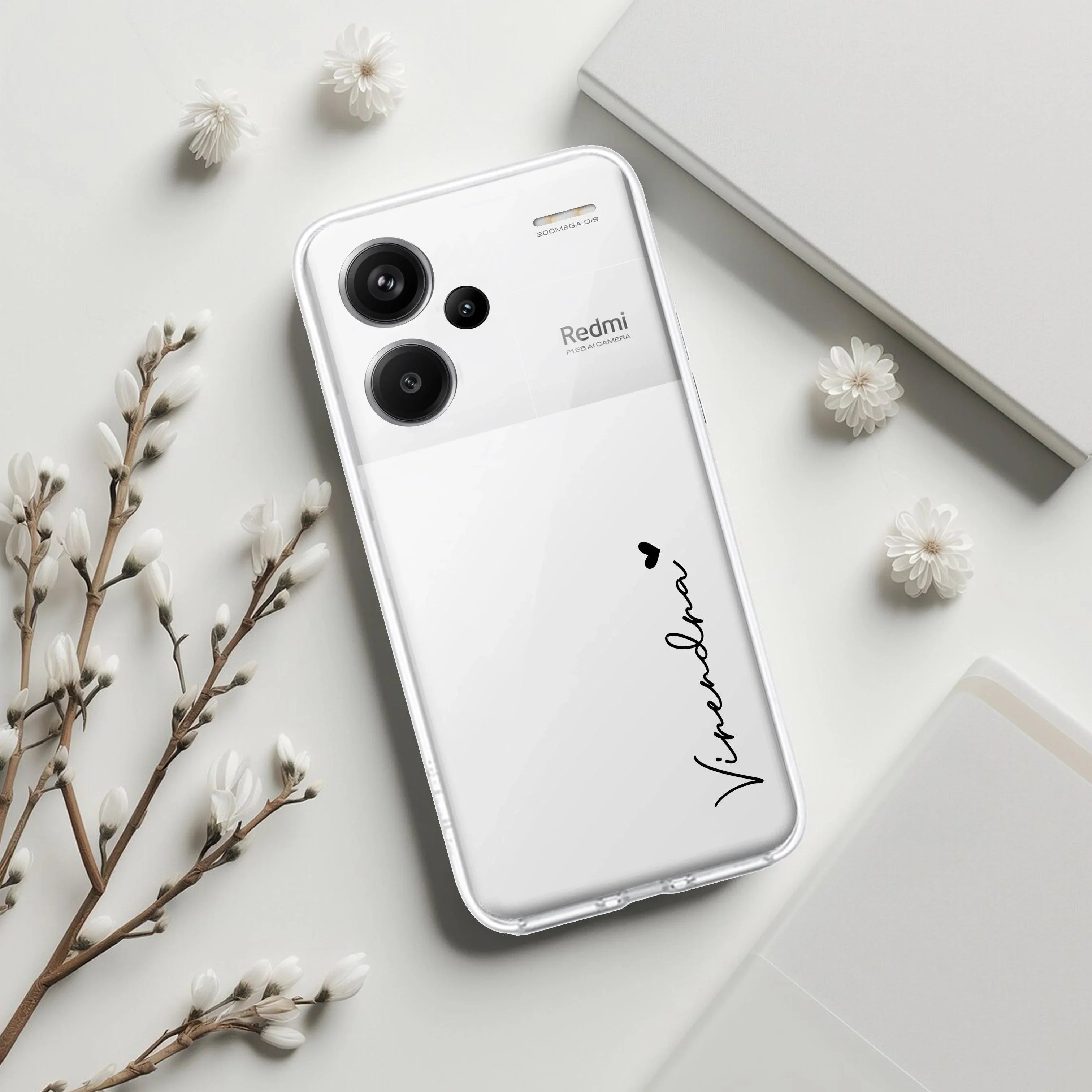 Customize Name Anti Yellow Clear Phone Case For Redmi - ShopOnCliQ