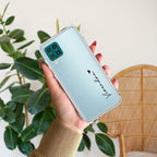 Customize Name Transparent Silicon Case For Samsung Galaxy F62