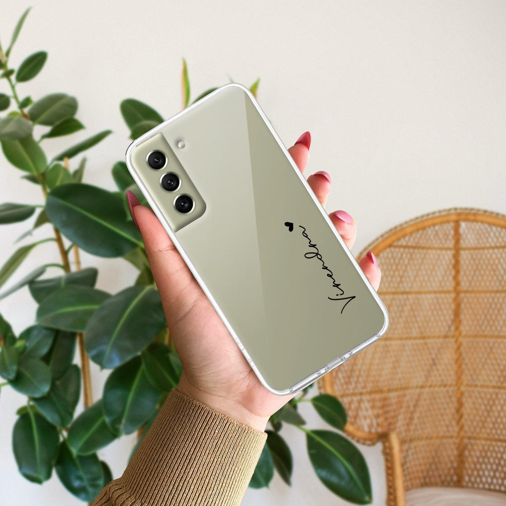 Customize Name Transparent Silicon Case For Samsung Galaxy A50 / A50s / A30s