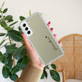 Customize Name Transparent Silicon Case For Samsung Galaxy S22 Plus 5G