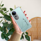 Customize Name Transparent Silicon Case For Vivo