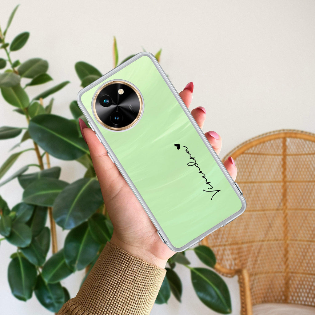 Customize Name Transparent Silicon Case For Vivo T3X 5G
