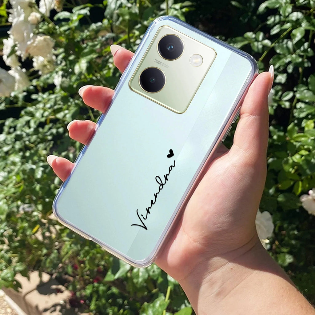 Customize Name Transparent Silicon Case For Vivo - ShopOnCliQ