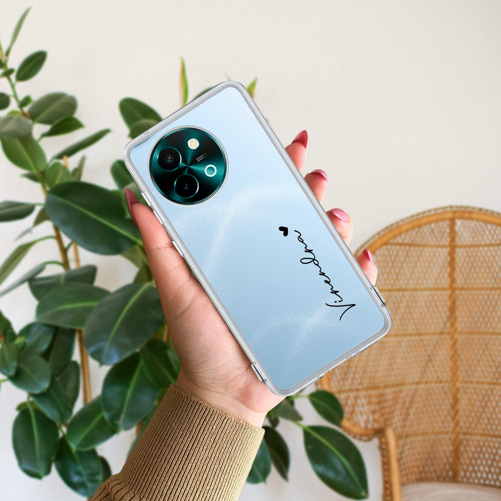 Customize Name Transparent Silicon Case For Vivo Y58 5G