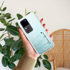 Customize Name Transparent Silicon Case For Vivo