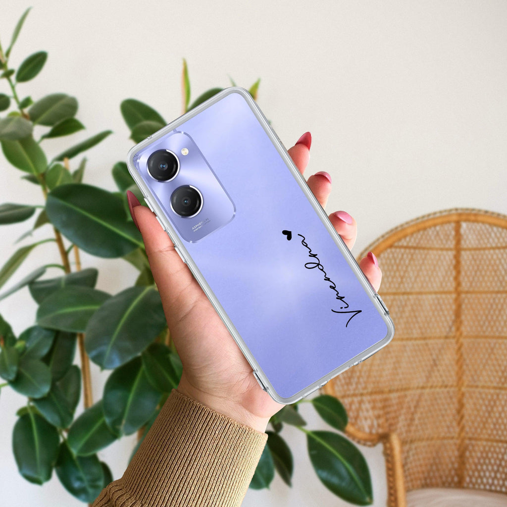 Customize Name Transparent Silicon Case For Vivo Y28s/ Y28e