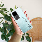 Customize Name Transparent Silicon Case For Vivo