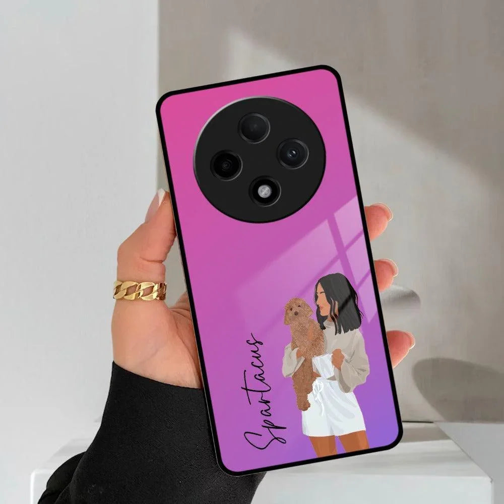 Customize Pet Name Glass Case For Oppo - ShopOnCliQ