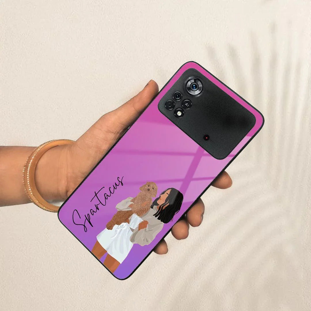 Customize Pet Name Glass Case For Poco - ShopOnCliQ