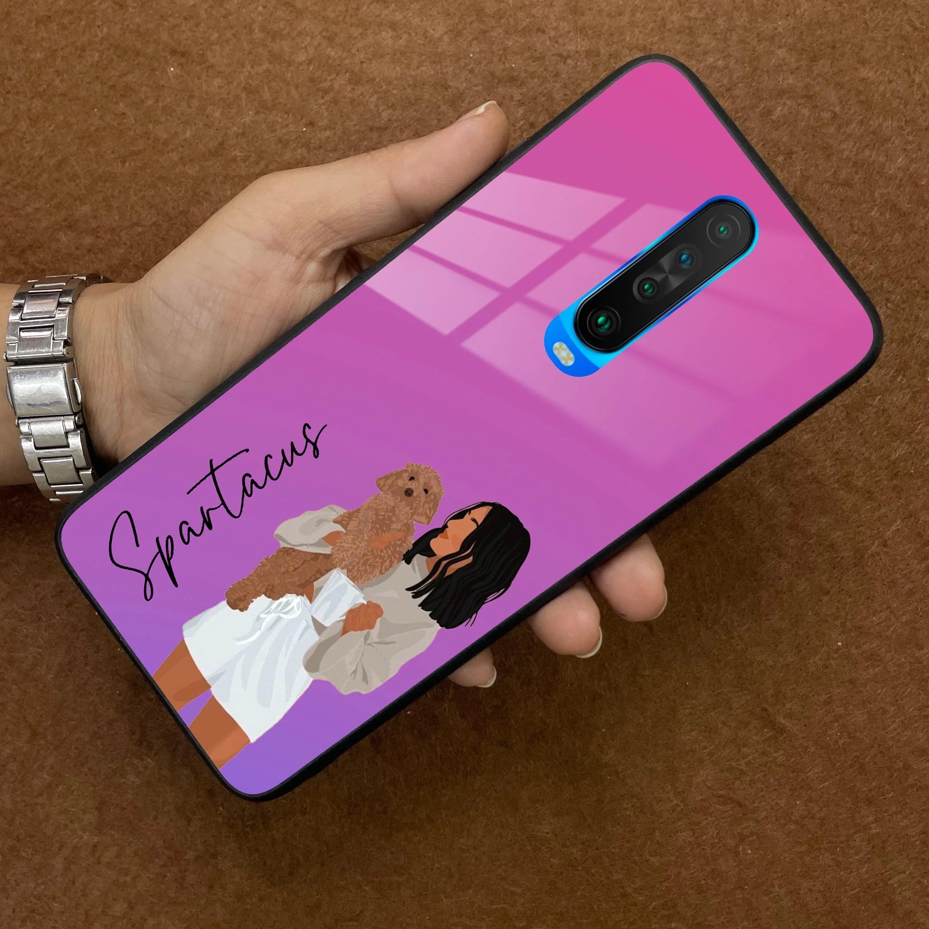 Customize Pet Name Glass Case For Poco - ShopOnCliQ