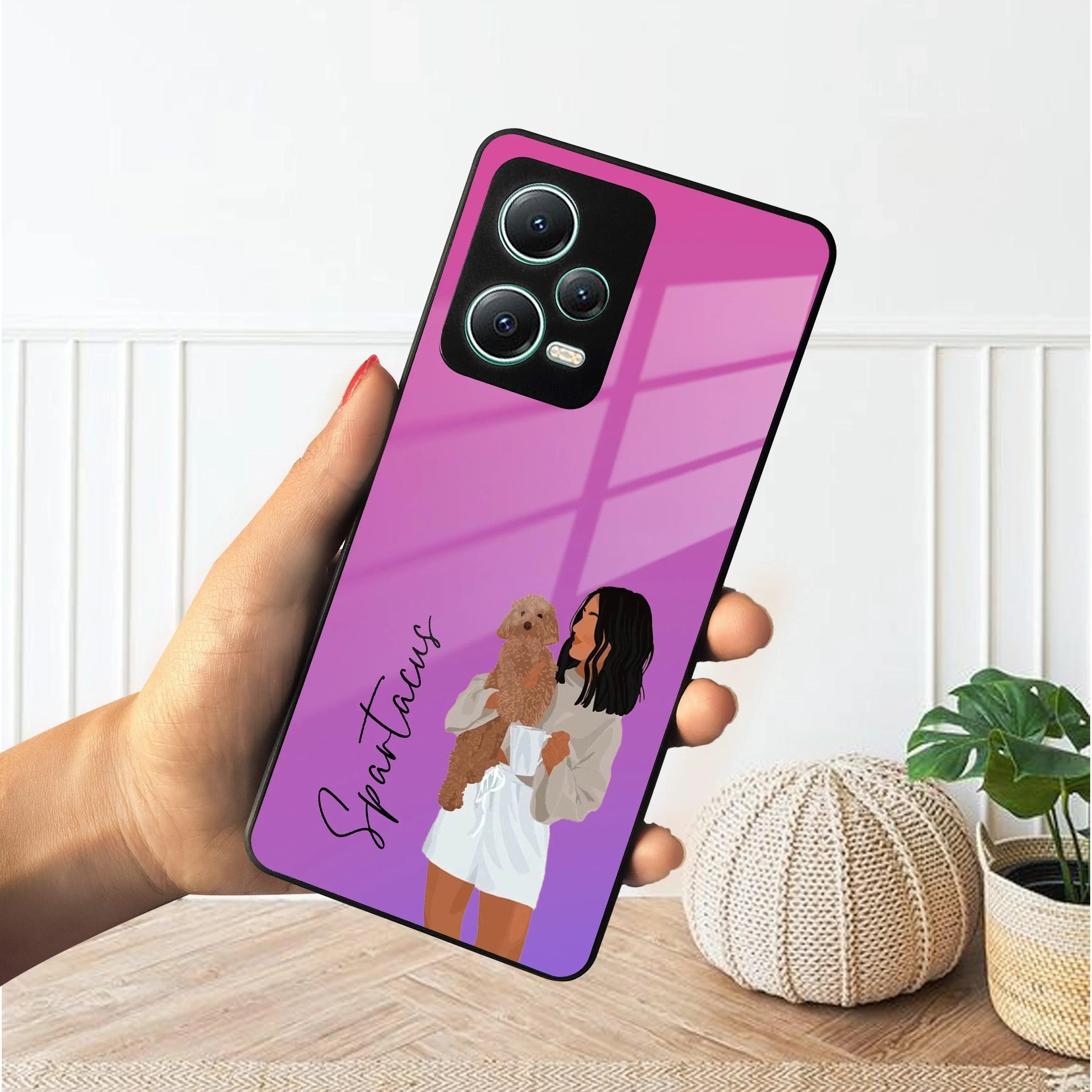 Customize Pet Name Glass Case For Poco - ShopOnCliQ