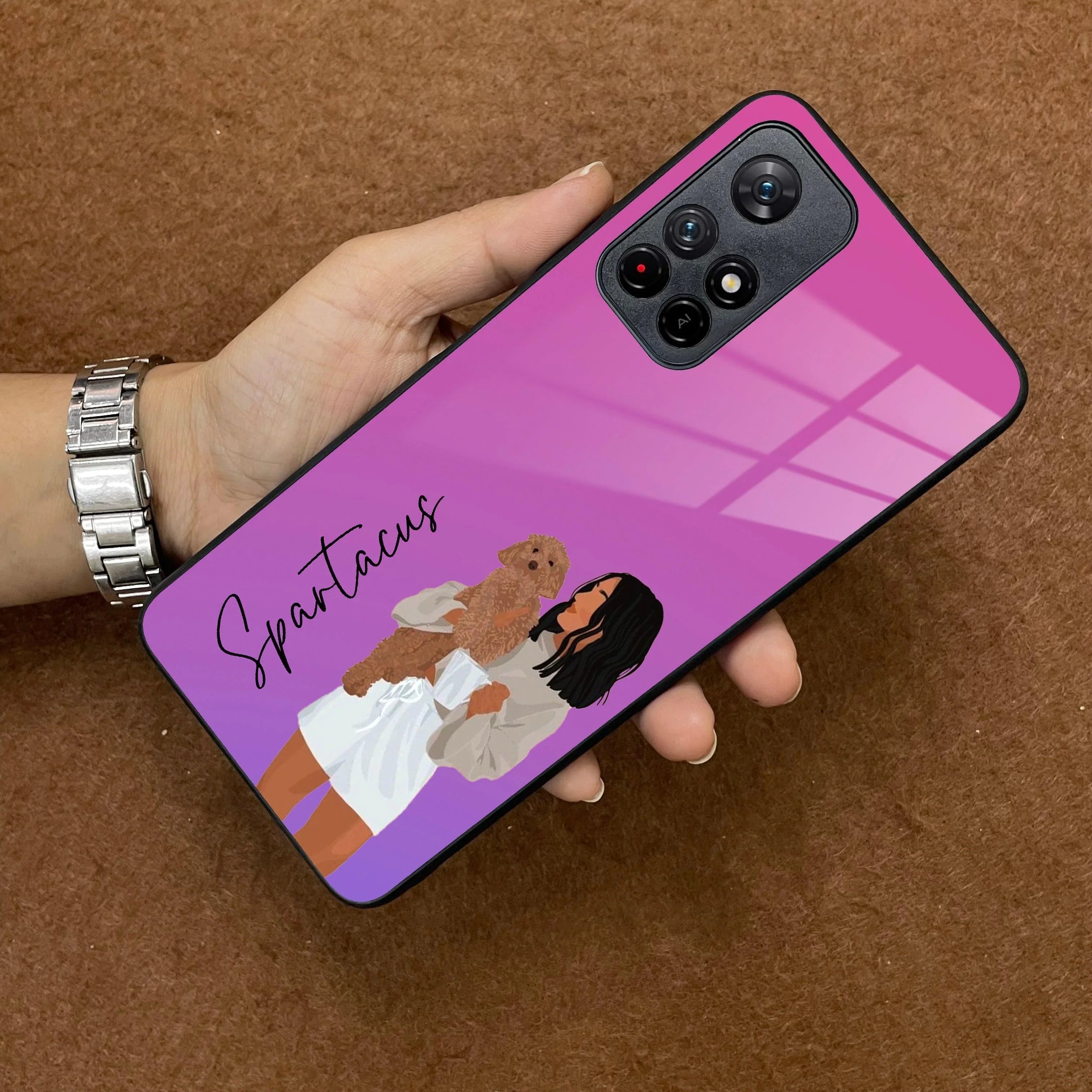 Customize Pet Name Glass Case For Poco - ShopOnCliQ