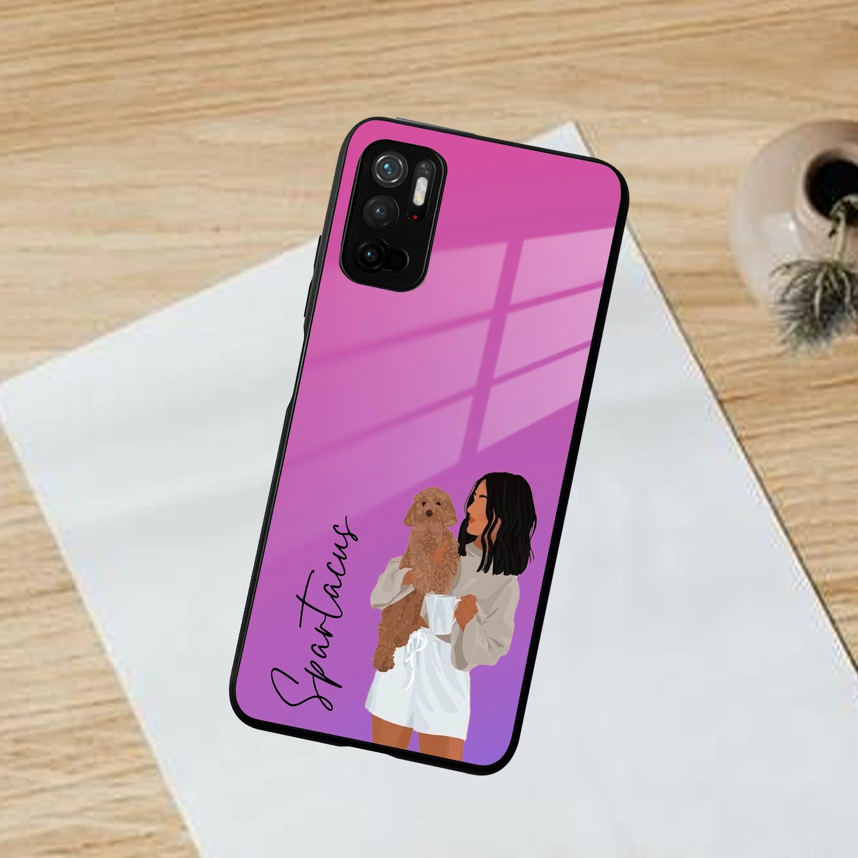 Customize Pet Name Glass Case For Poco - ShopOnCliQ