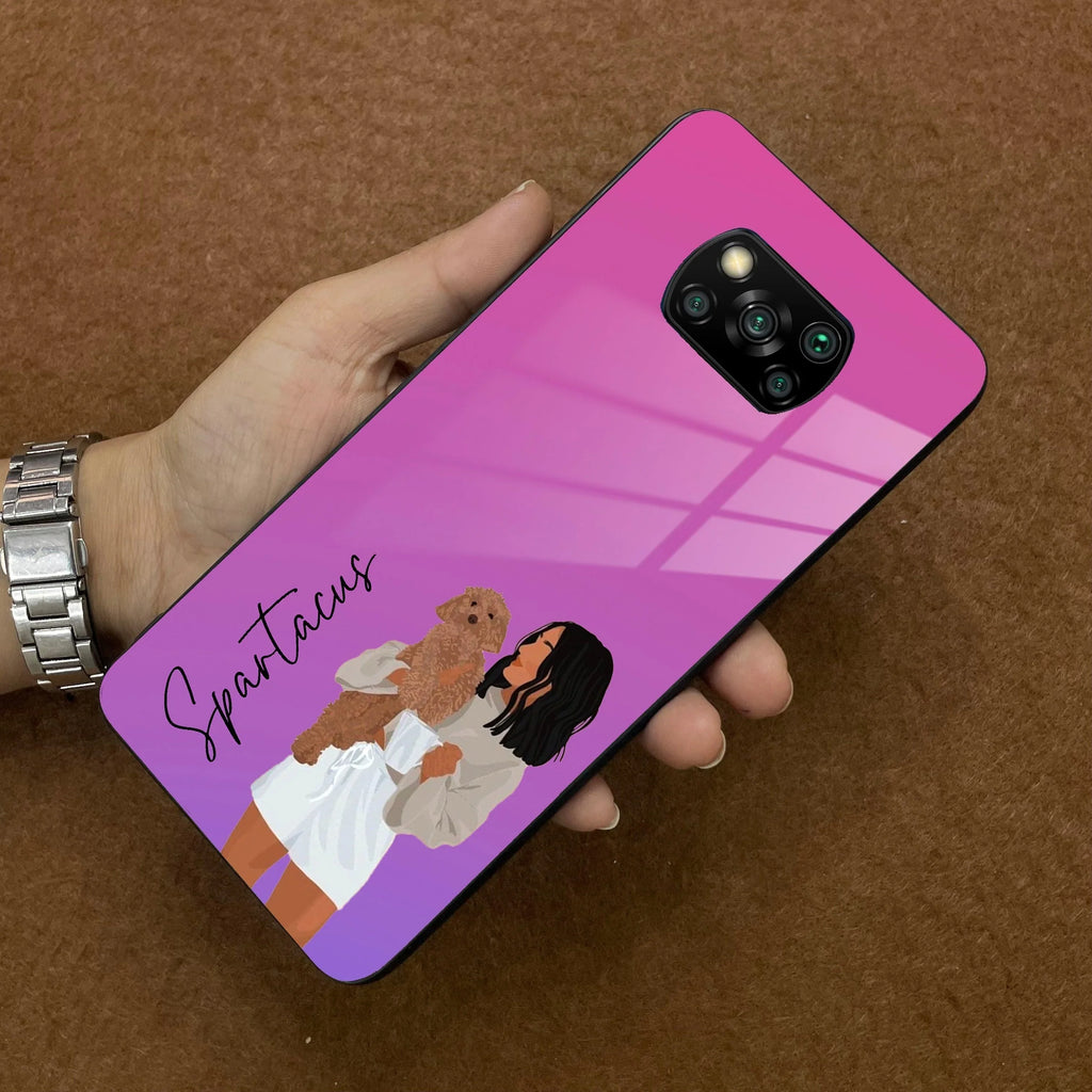 Customize Pet Name Glass Case For Poco - ShopOnCliQ