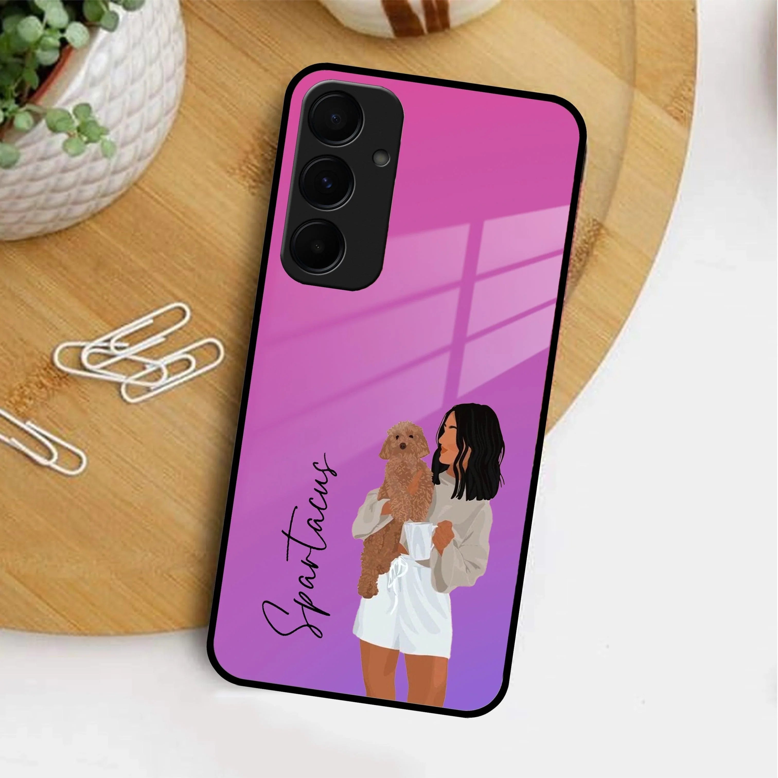 Customize Pet Name Glass Case For Samsung - ShopOnCliQ