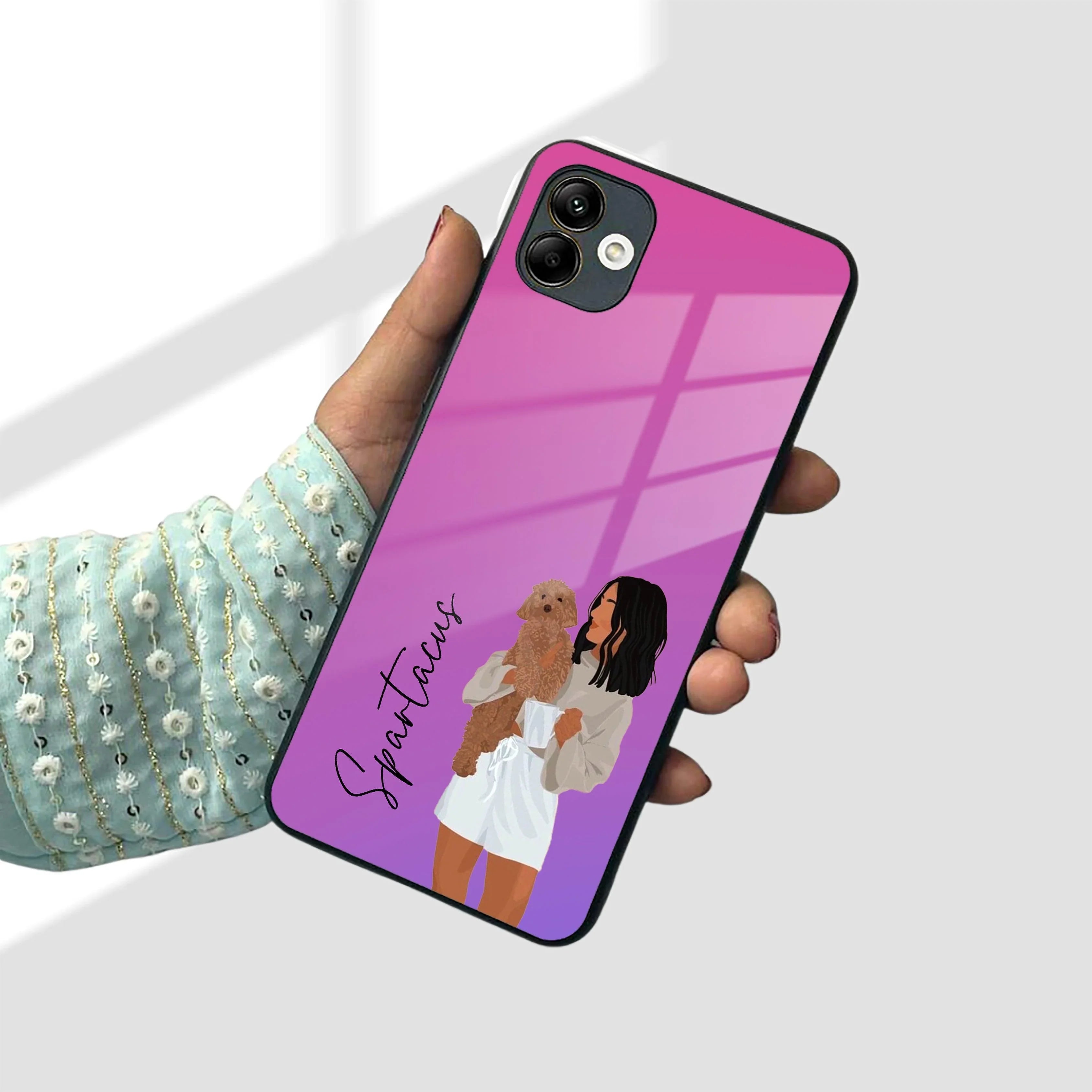 Customize Pet Name Glass Case For Samsung - ShopOnCliQ