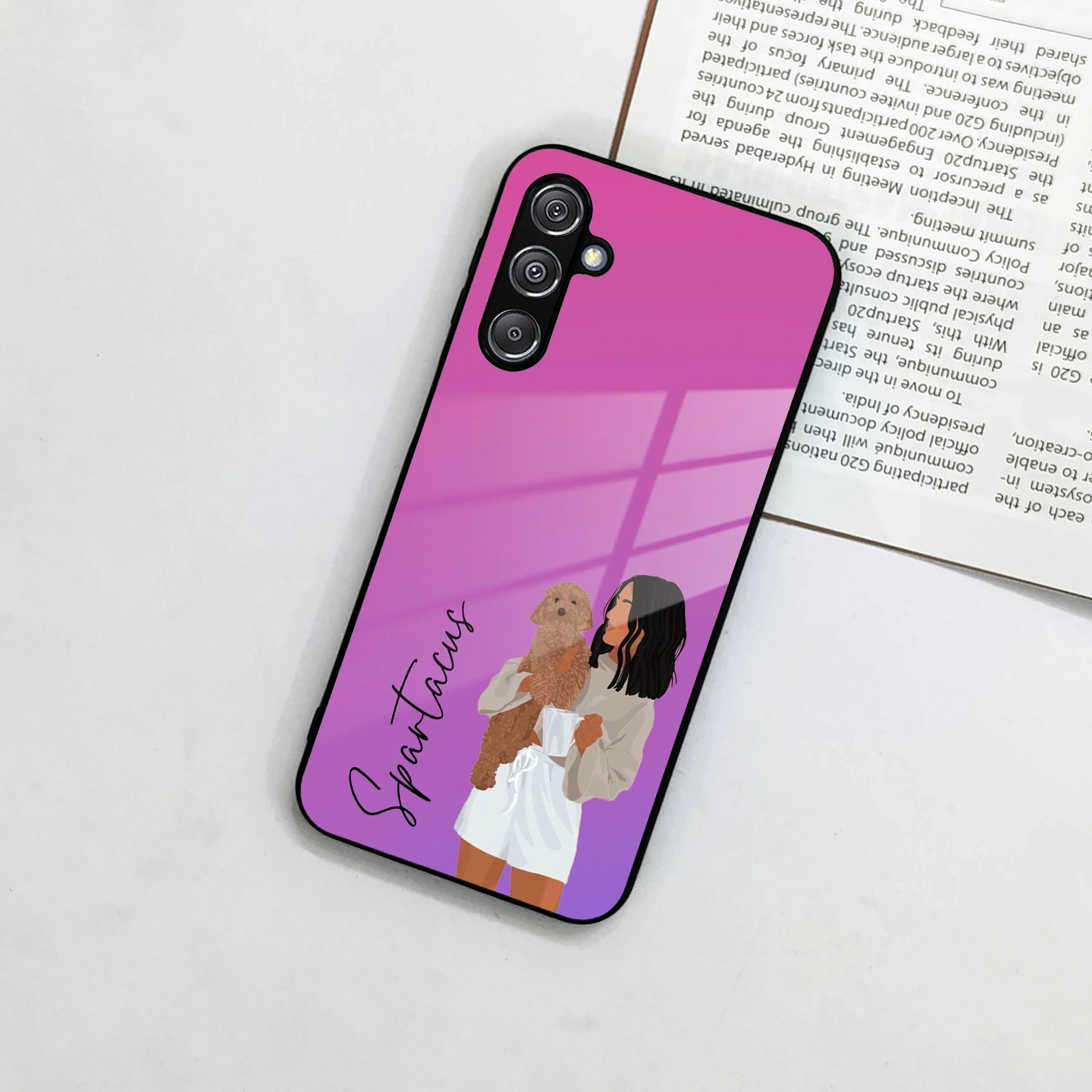 Customize Pet Name Glass Case For Samsung - ShopOnCliQ
