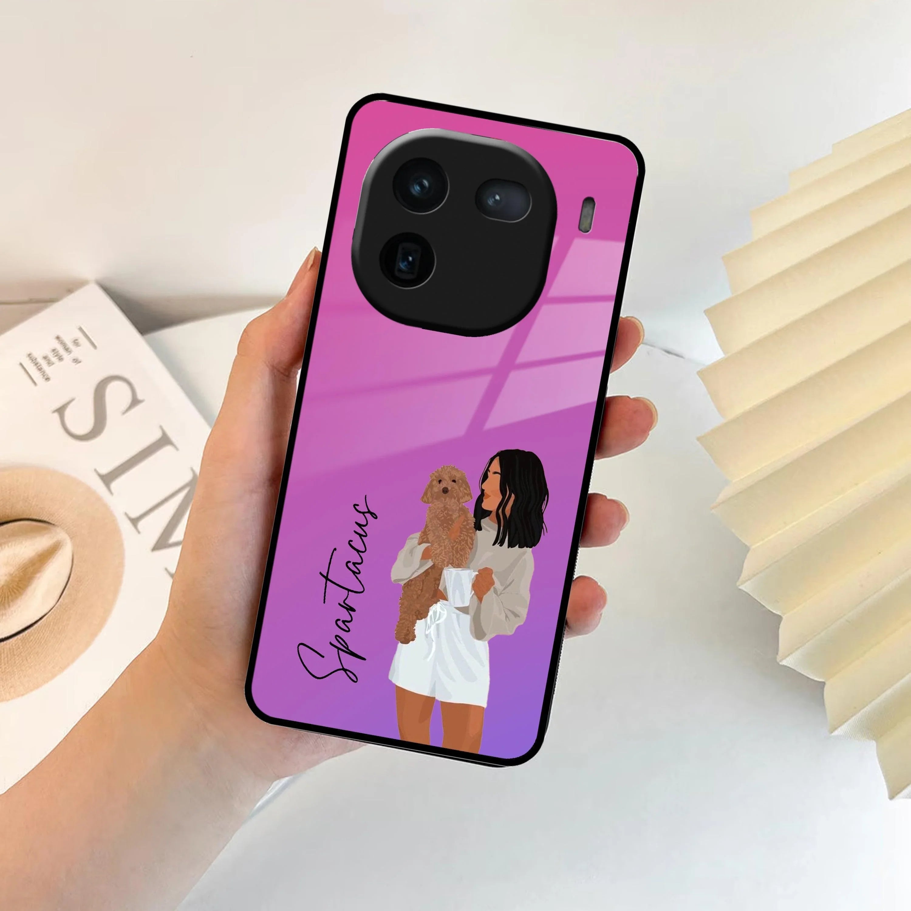 Customize Pet Name Glass Case For Vivo - ShopOnCliQ