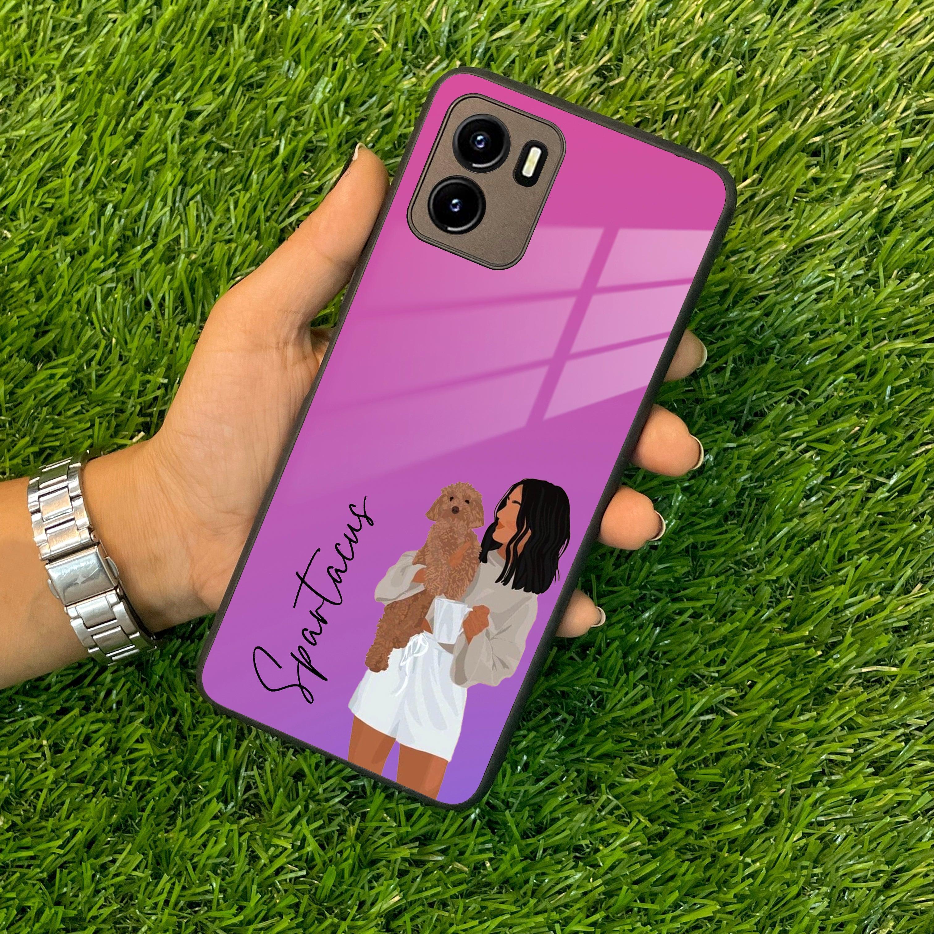 Customize Pet Name Glass Case For Vivo - ShopOnCliQ