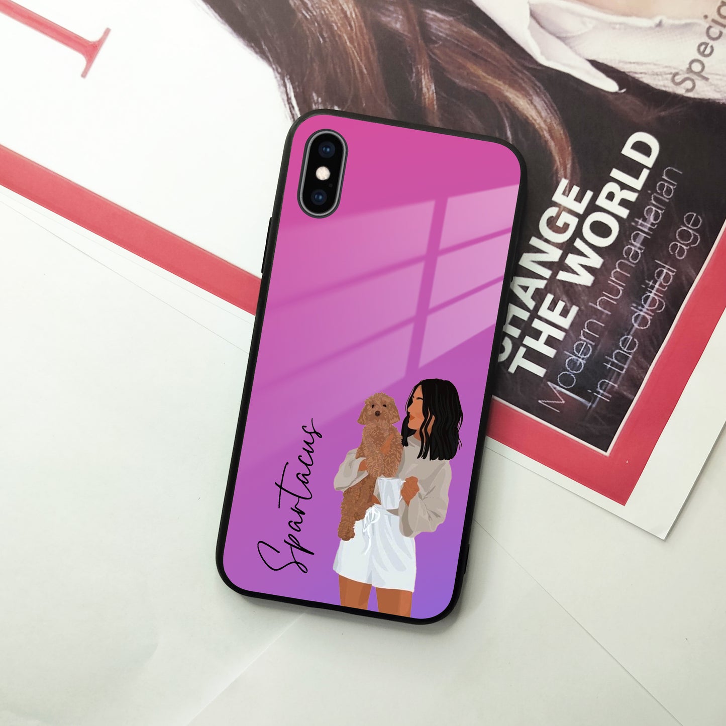 Customize Pet Name Glass Case For iPhone ShopOnCliQ