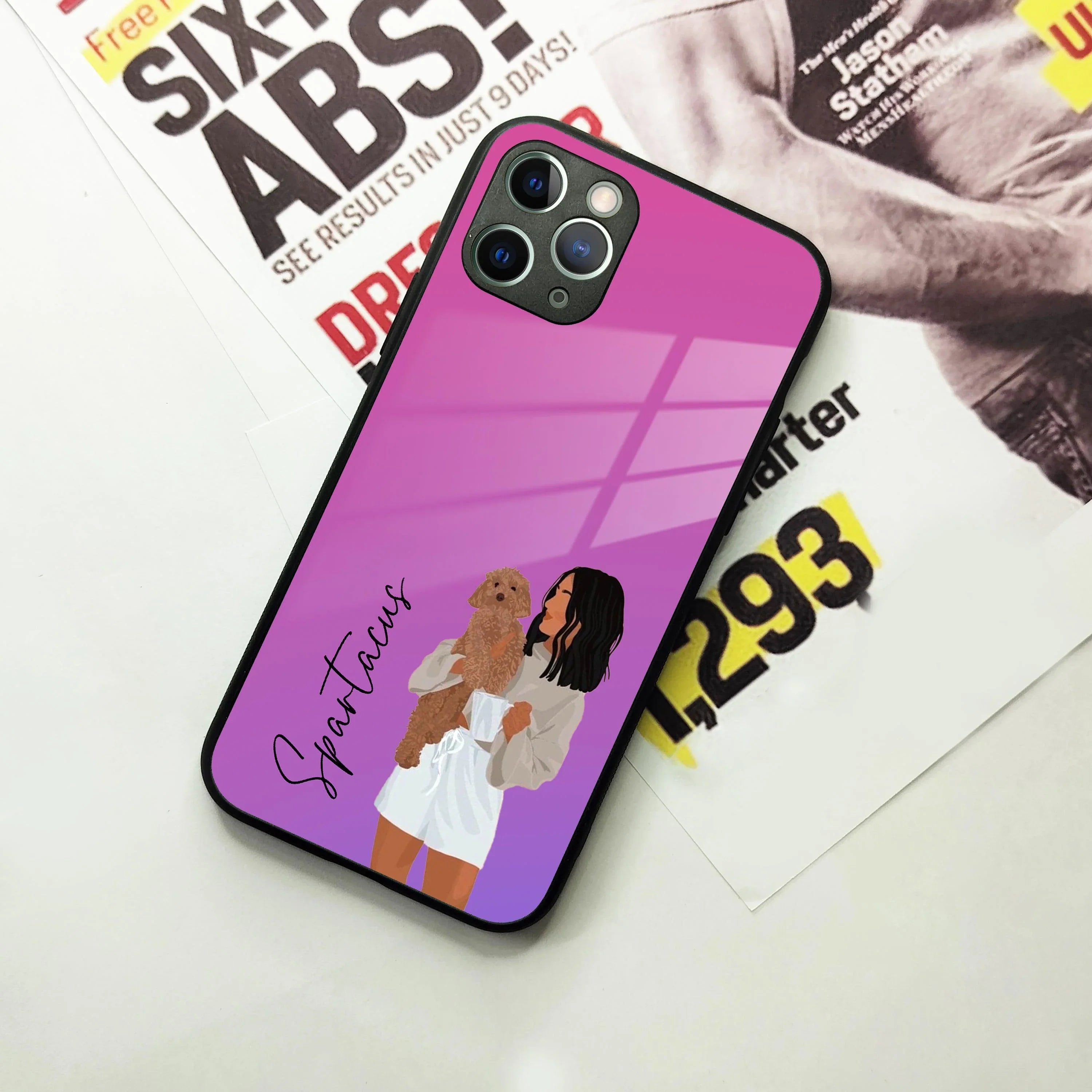 Customize Pet Name Glass Case For iPhone - ShopOnCliQ