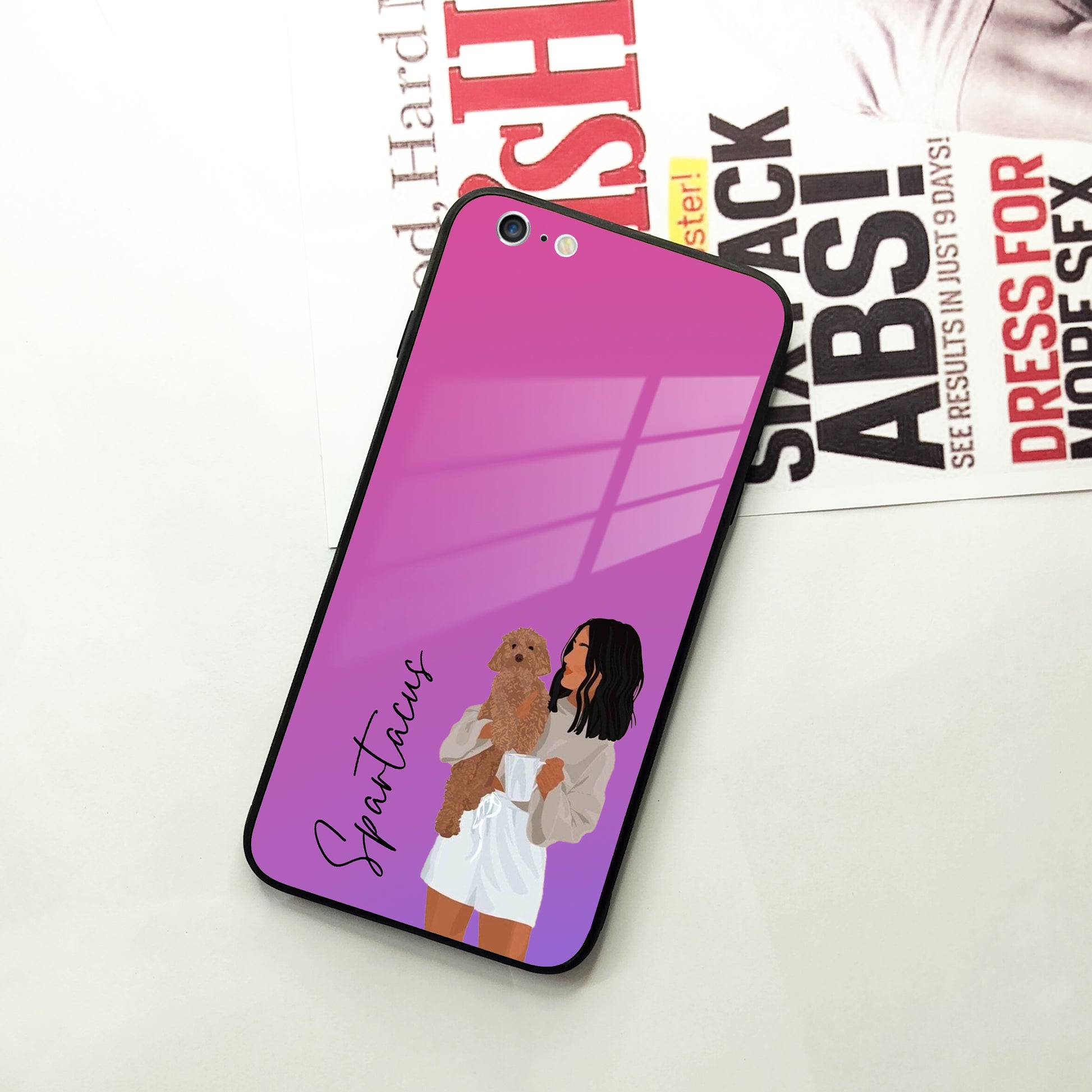 Customize Pet Name Glass Case For iPhone ShopOnCliQ