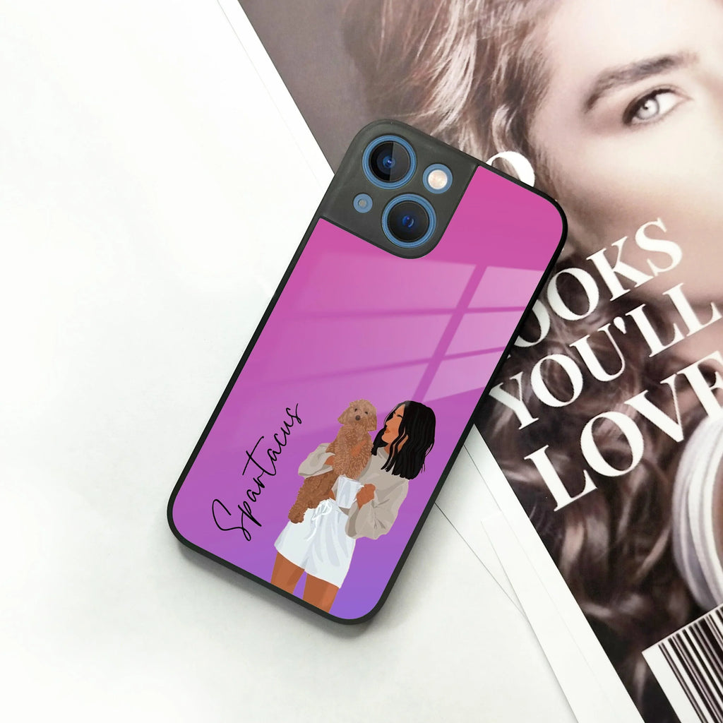 Customize Pet Name Glass Case For iPhone - ShopOnCliQ