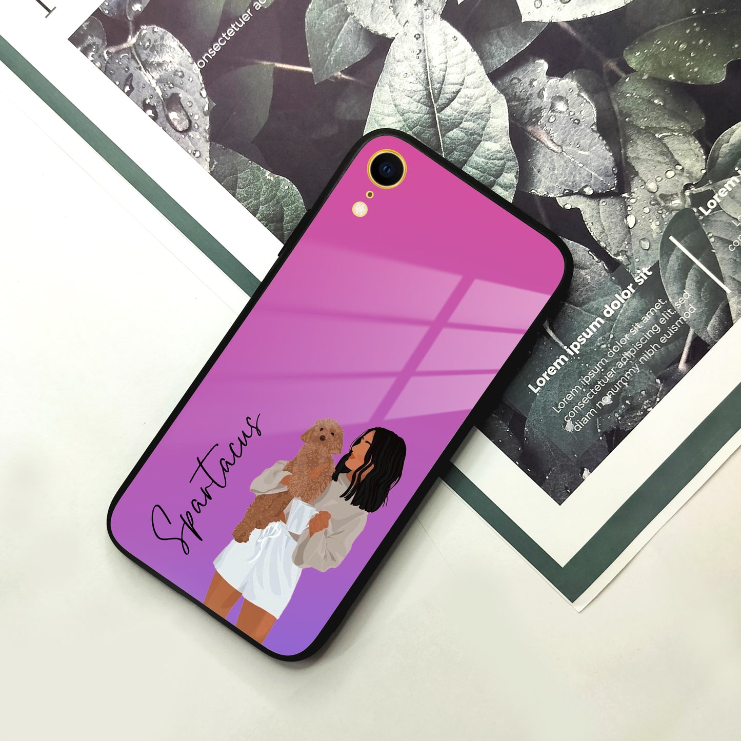 Customize Pet Name Glass Case For iPhone ShopOnCliQ