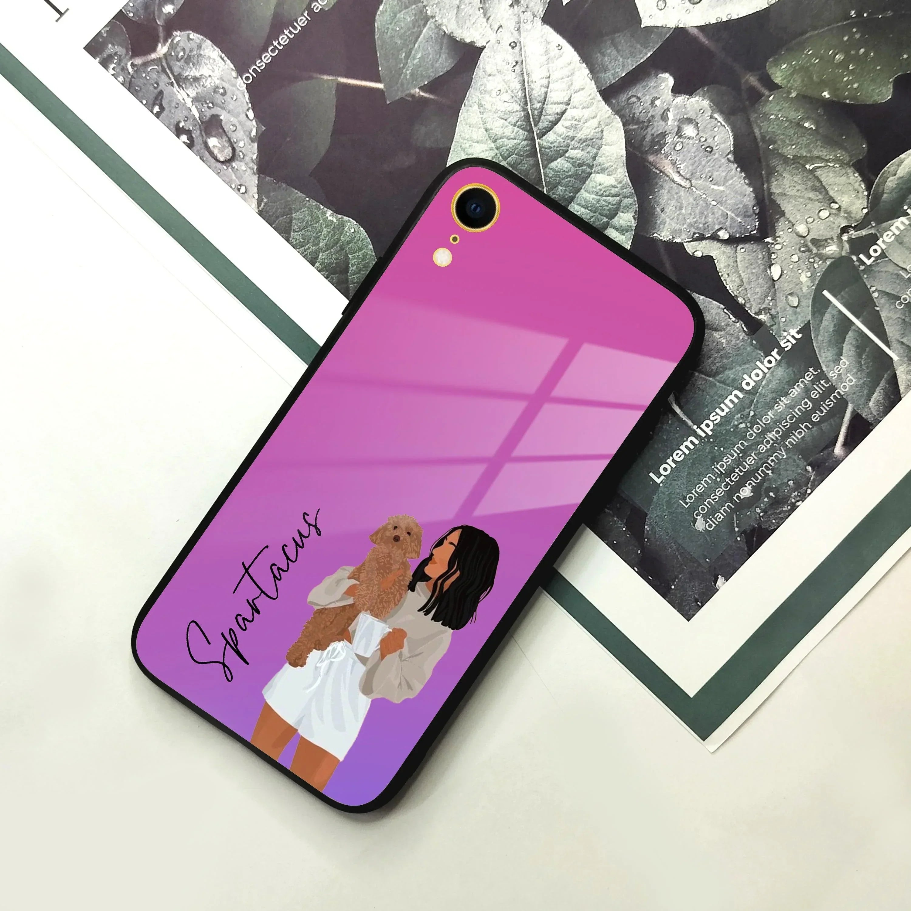 Customize Pet Name Glass Case For iPhone - ShopOnCliQ