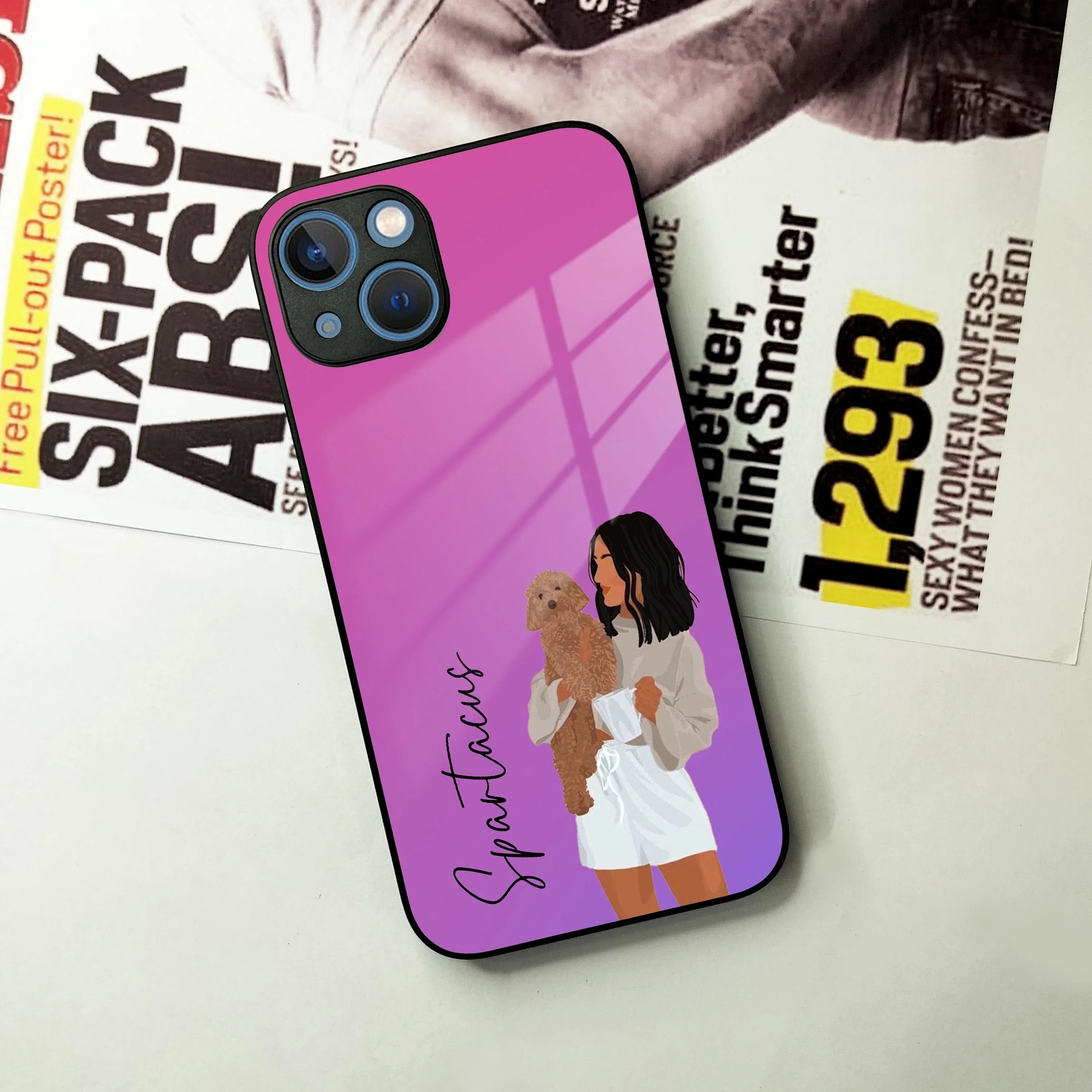 Customize Pet Name Glass Case For iPhone - ShopOnCliQ