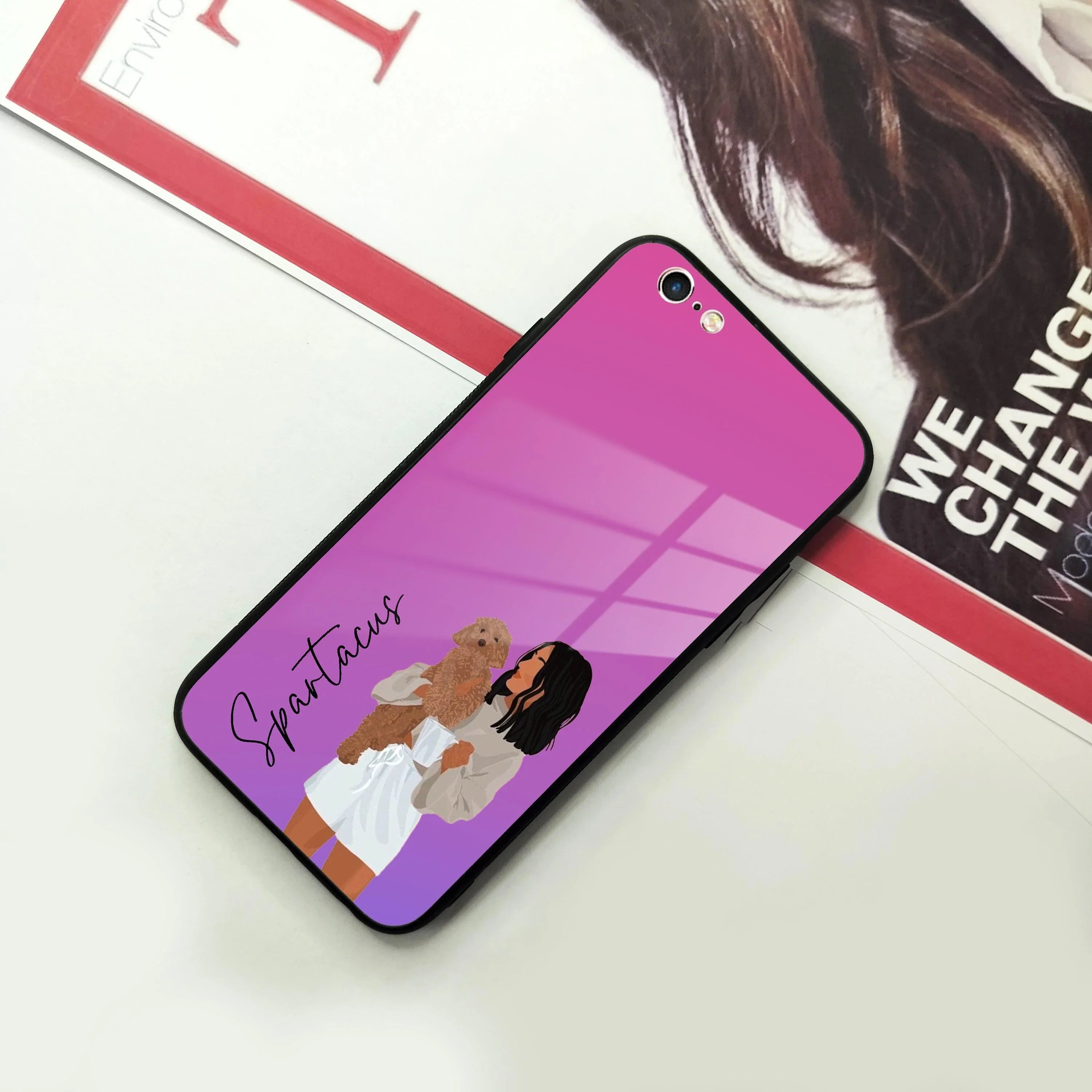 Customize Pet Name Glass Case For iPhone - ShopOnCliQ