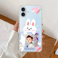 Customize Photo Transparent Silicon Case For iPhone 16 Plus