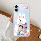 Customize Photo Anti Yellow Clear Case For iPhone 16 Plus