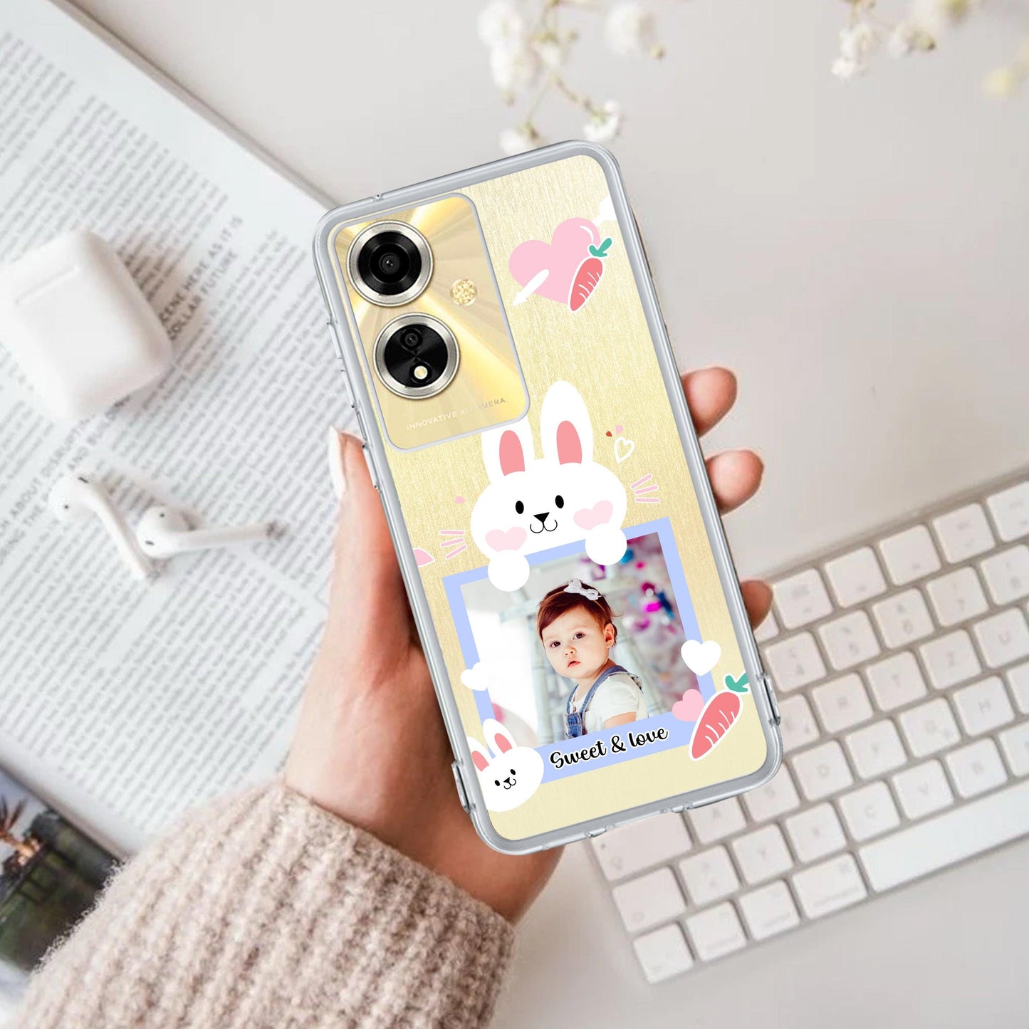 Customize Photo Transparent Silicon Case For Oppo