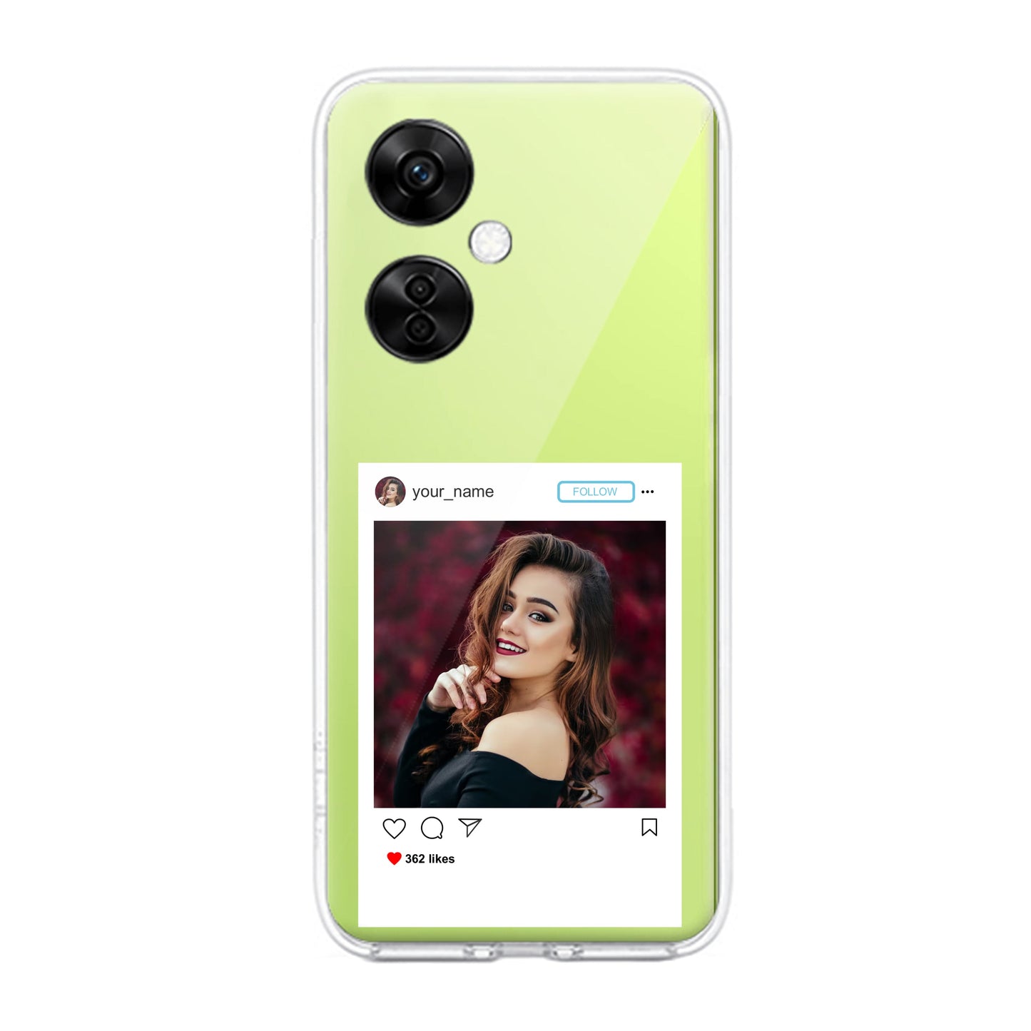 Customize Photo With Name Customize Transparent Silicon Case For OnePlus ShopOnCliQ