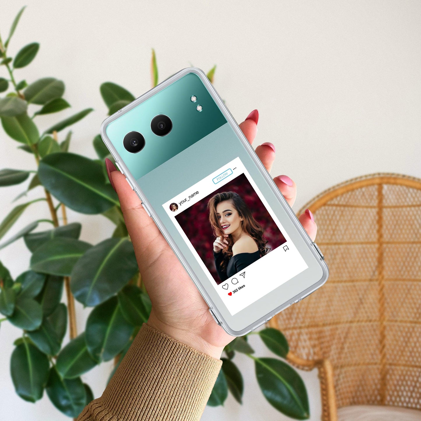 Customize Photo With Name Transparent Silicon Case For OnePlus