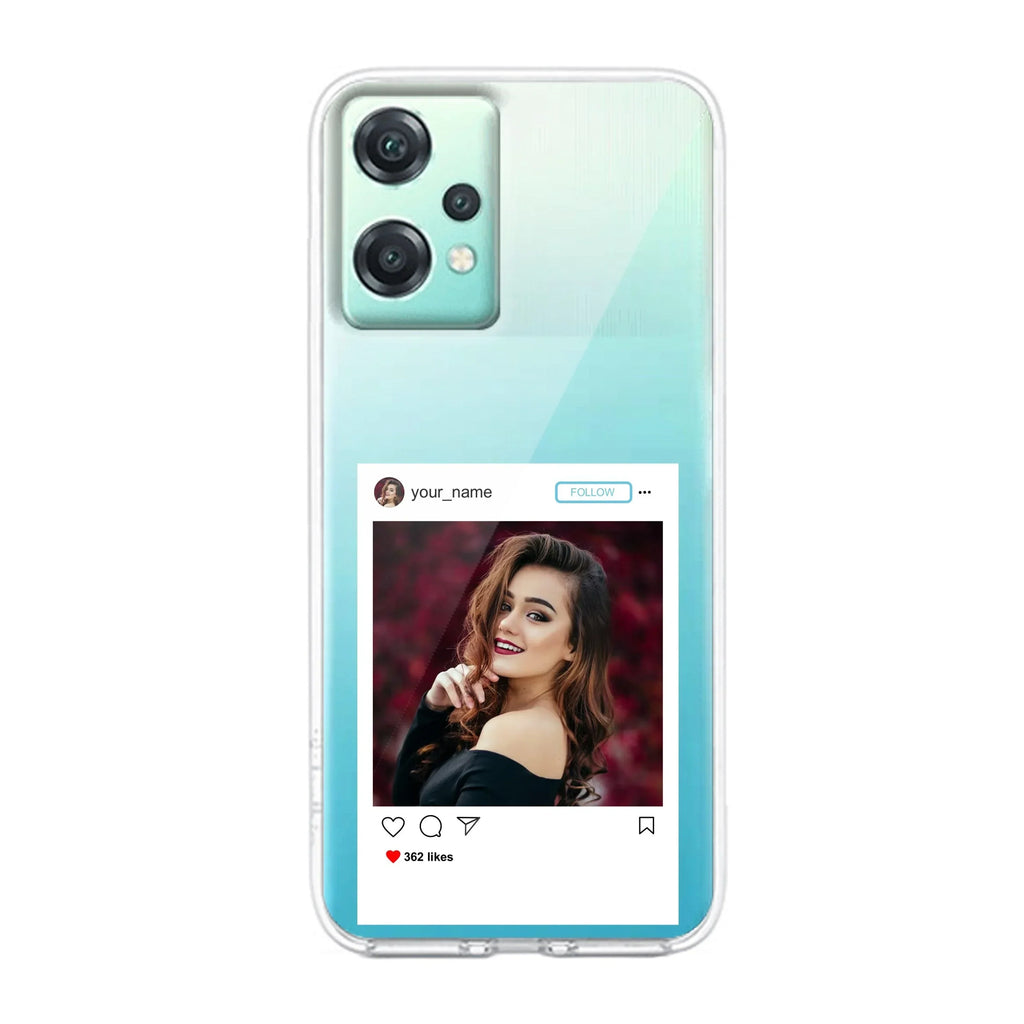 Customize Photo With Name Transparent Silicon Case For OnePlus