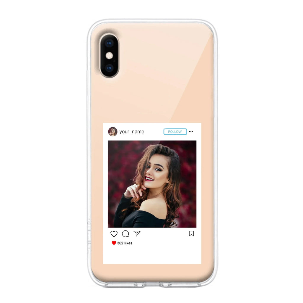 Customize Photo With Name  Transparent Silicon Case For IPhone
