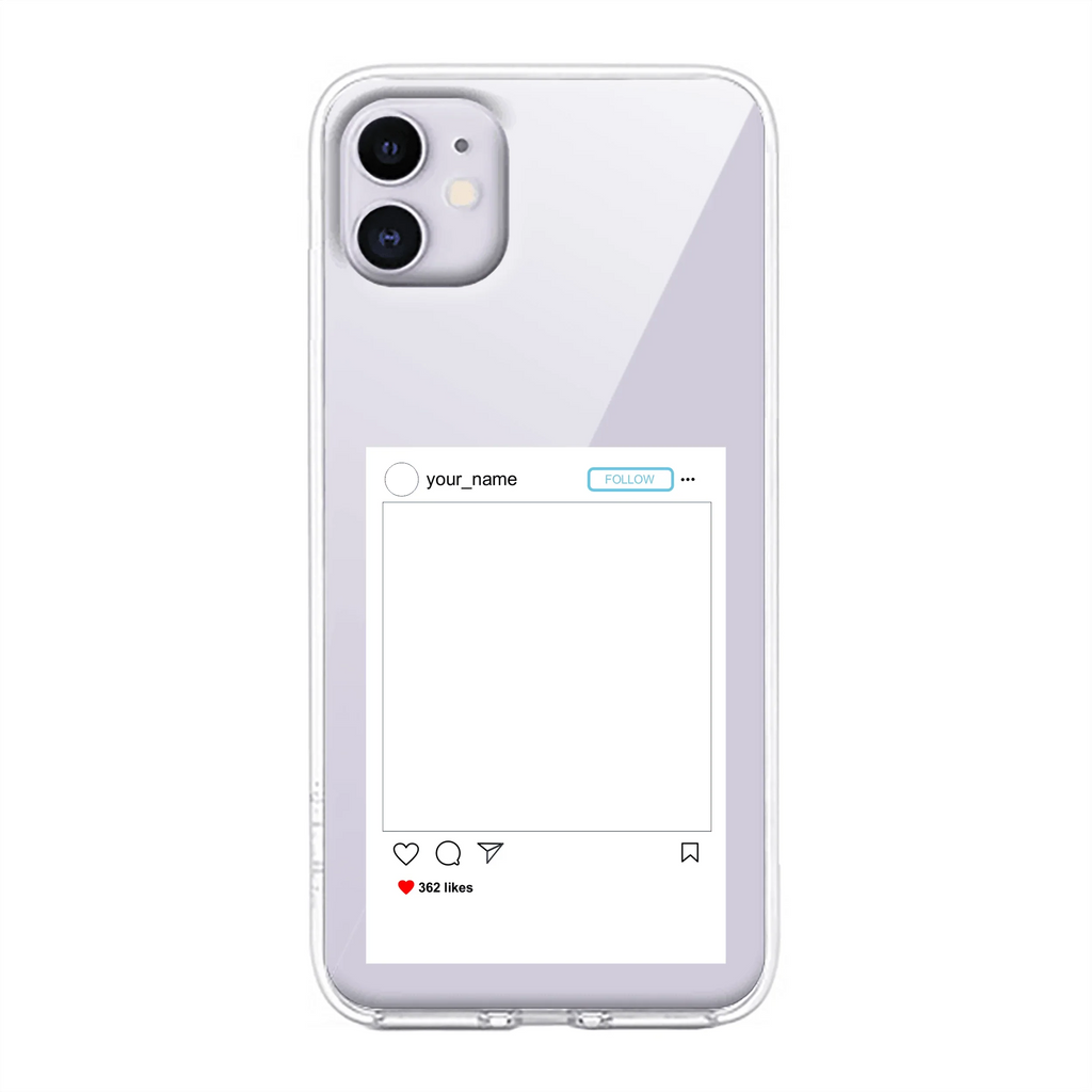 Customize Photo With Name  Transparent Silicon Case For iPhone 14