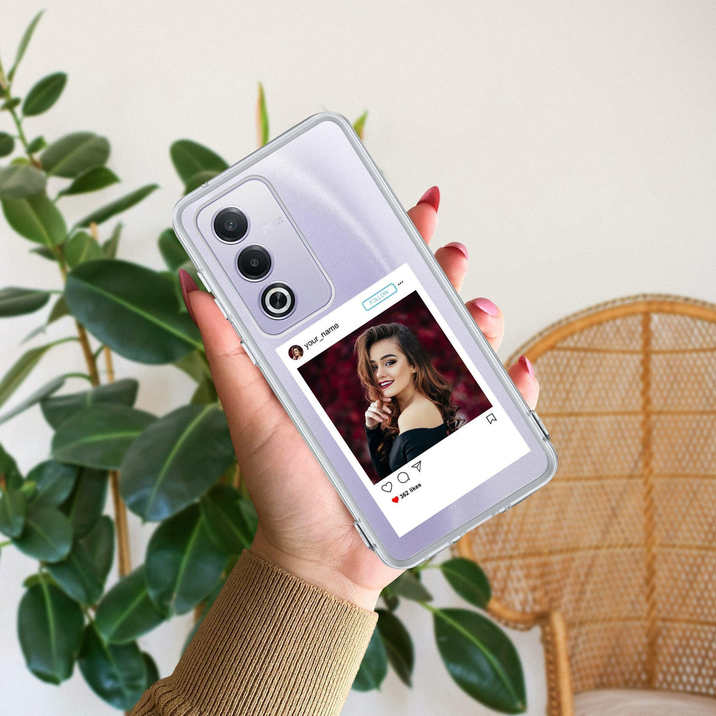 Customize Photo With Name Transparent Silicon Case For Oppo A3 Pro 5G