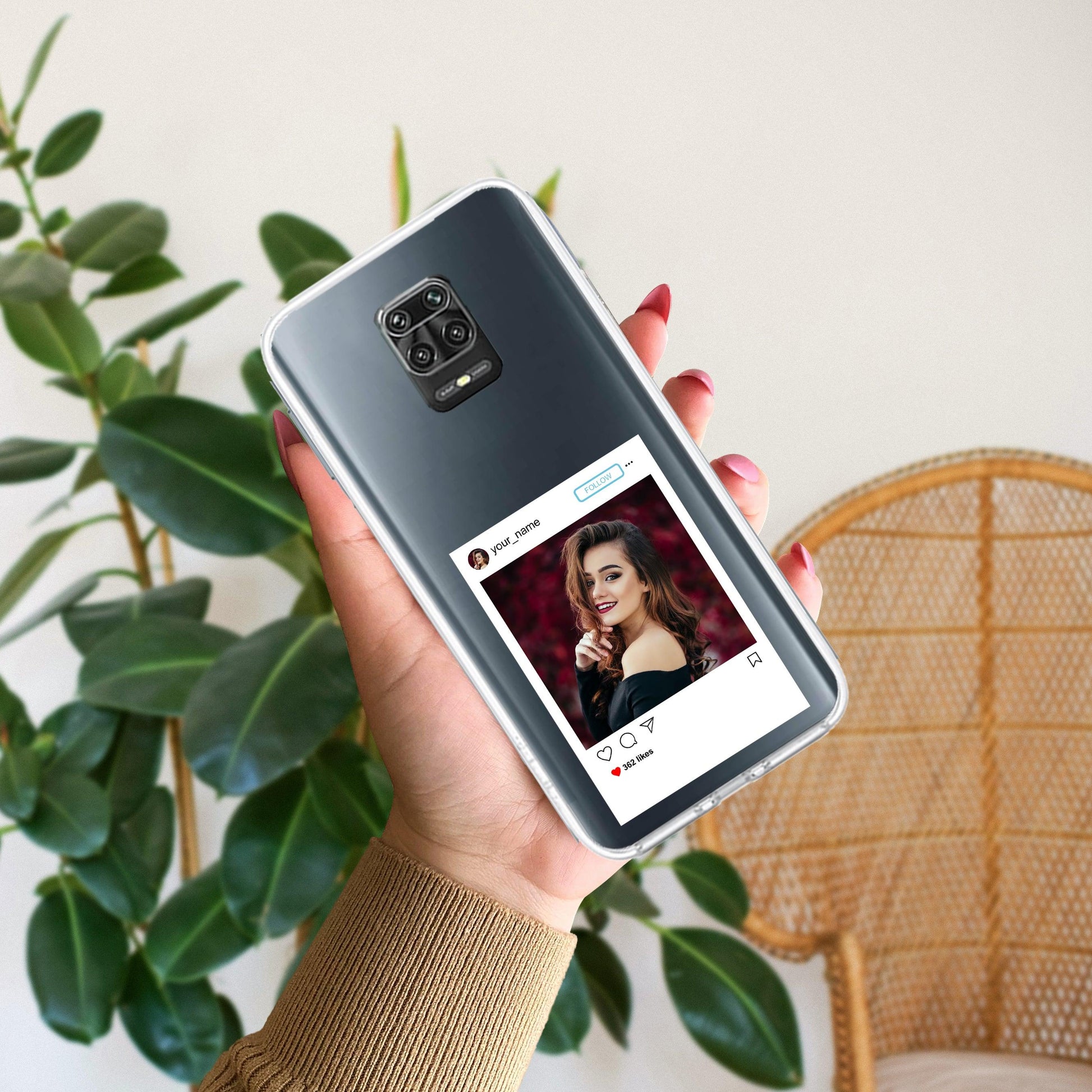 Customize Photo With Name Transparent Silicon Case For Poco - ShopOnCliQ