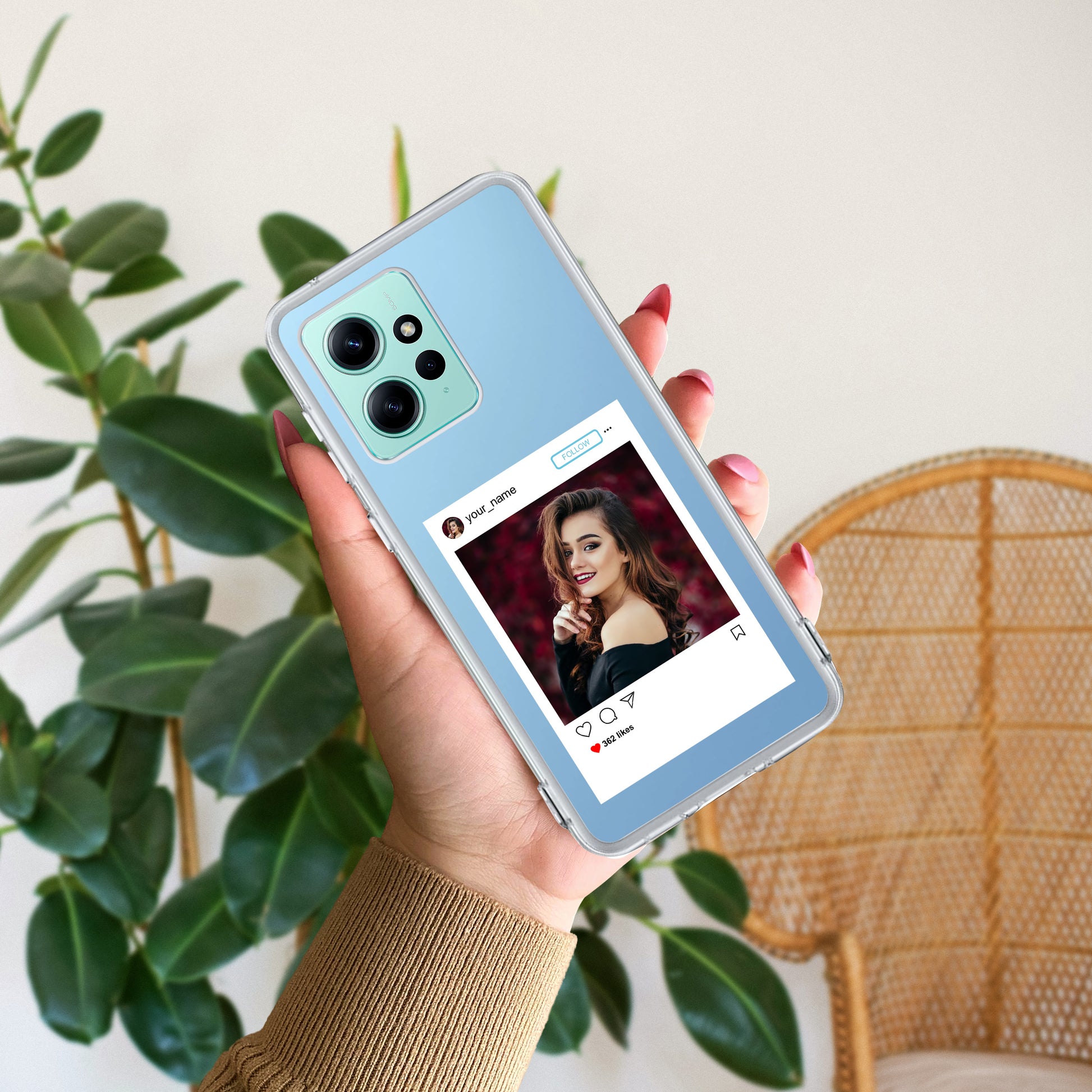 Customize Photo With Name Transparent Silicon Case For Poco ShopOnCliQ