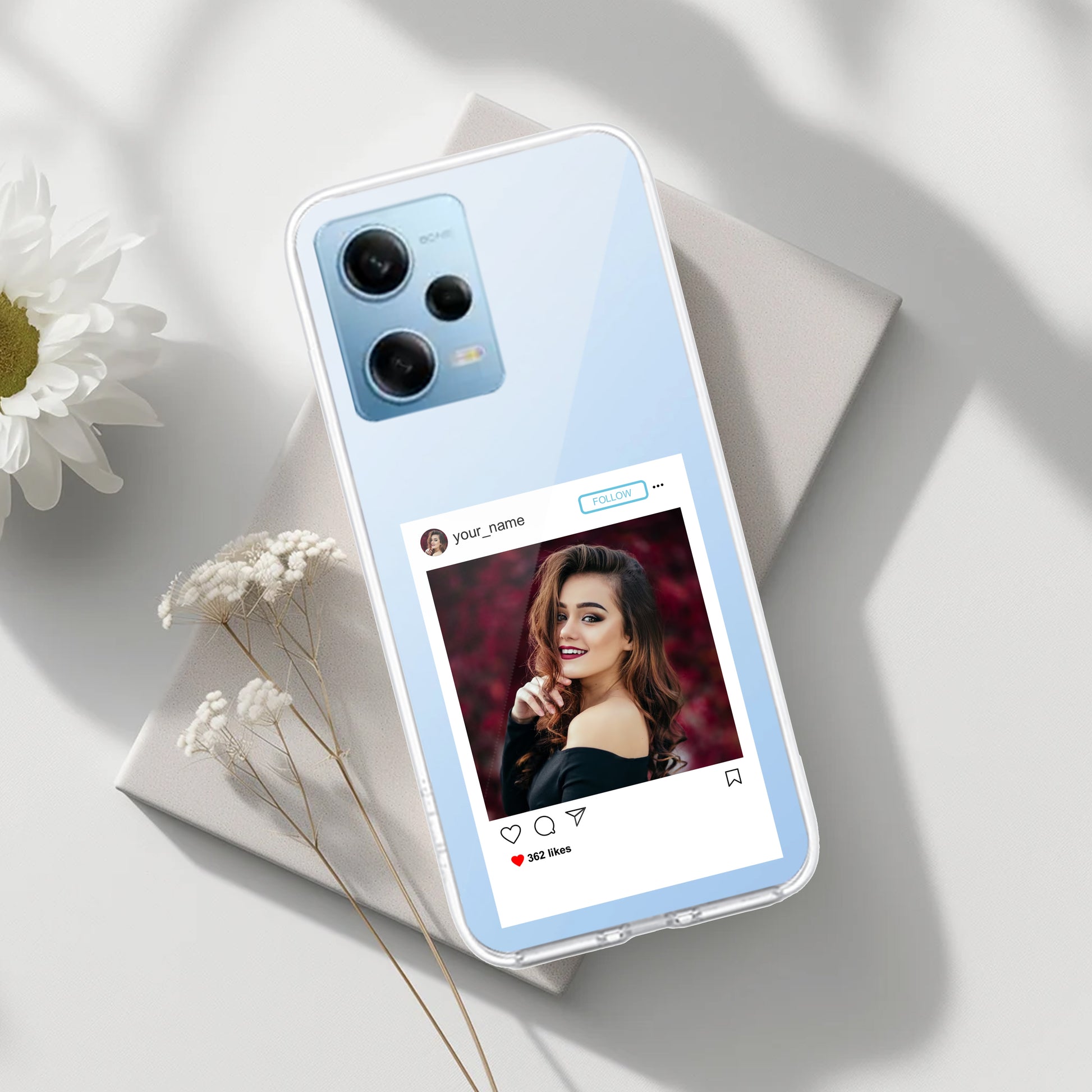 Customize Photo With Name Transparent Silicon Case For Poco ShopOnCliQ