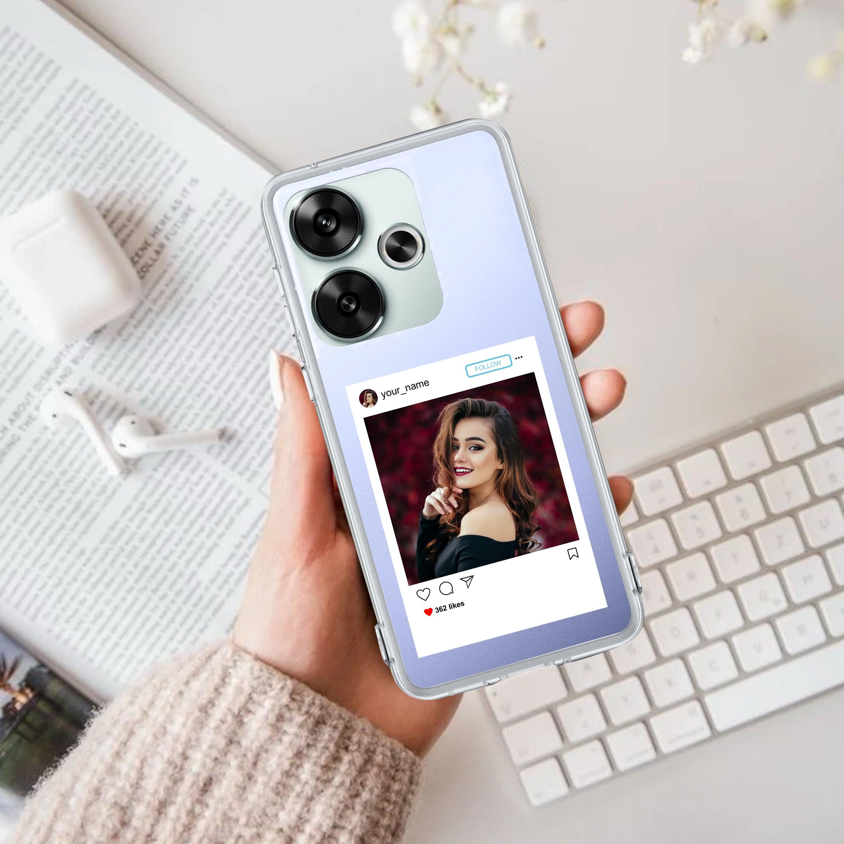 Customize Photo With Name Transparent Silicon Case For Poco - ShopOnCliQ