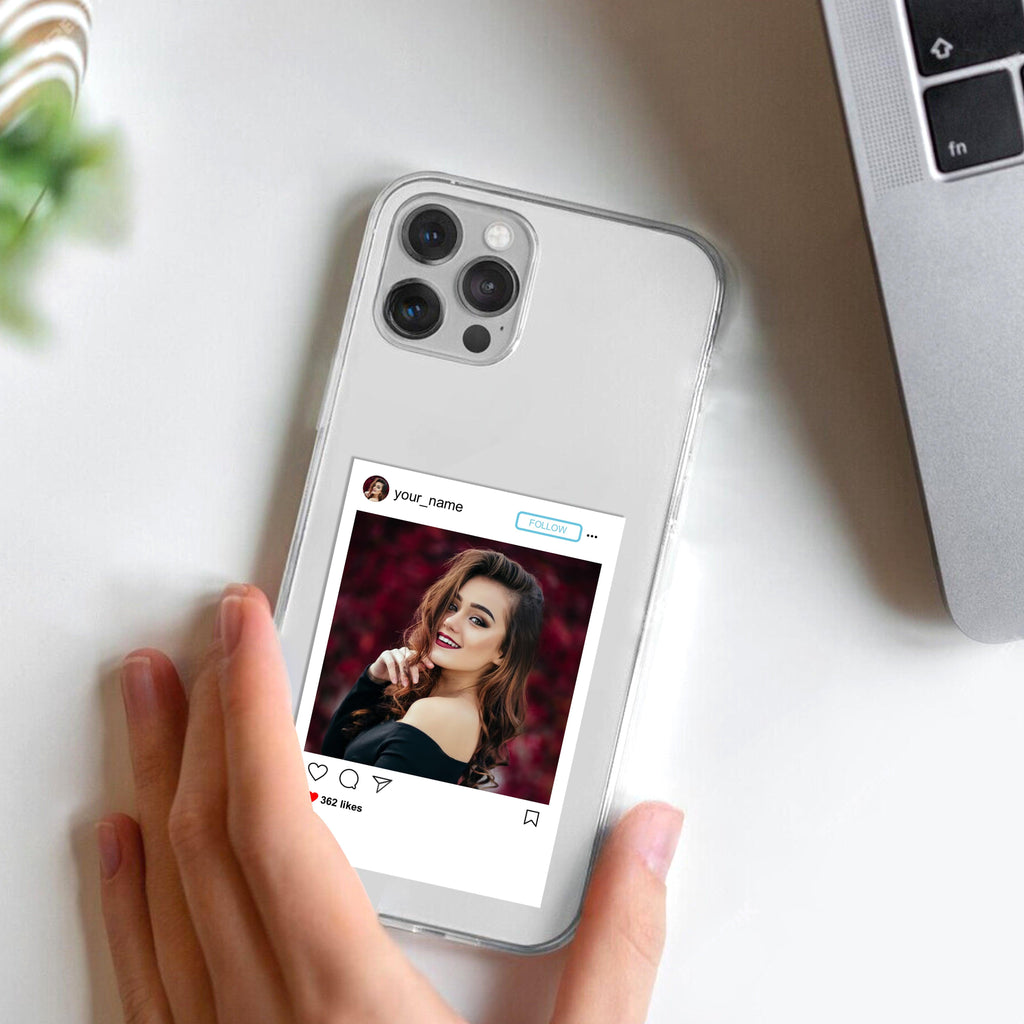 Customize Photo With Name Transparent Silicon Case For Realme/Narzo - ShopOnCliQ